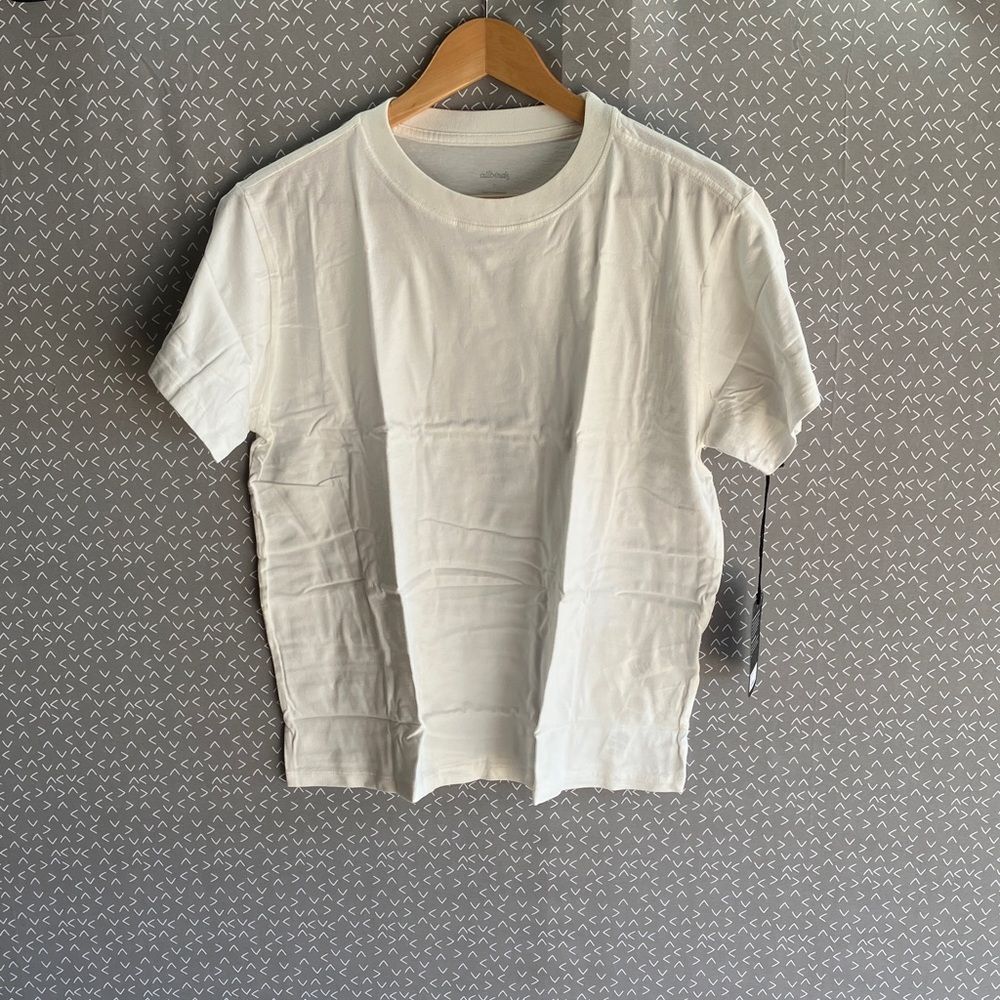 Allbirds Cream Short Sleeve T-Shirt 100% Organic Cotton